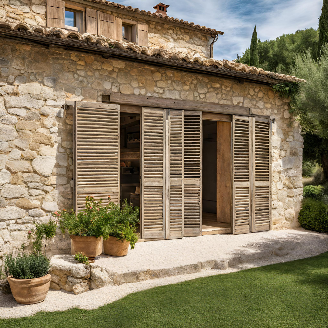 entreprise de menuiserie pour la pose de volet coulissant persienne repliable en bois à La Ciotat