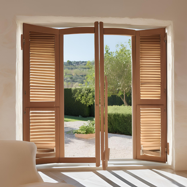 volet battant en bois pour porte fenêtre à Six Fours Les Plages