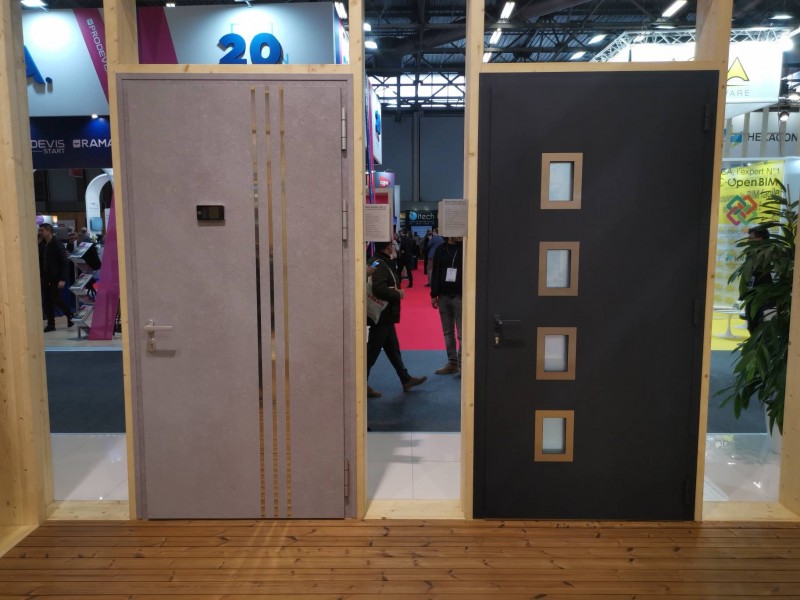 Porte effet béton pas cher